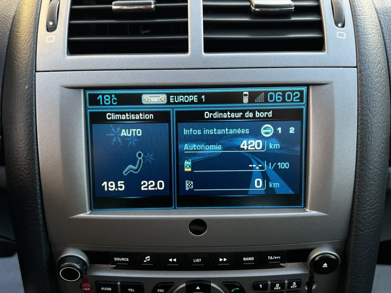 PEUGEOT 407 FINITION LUXE 2.0 140 Cv BOITE AUTOMATIQUE CUIR GPS 60 500 Kms - GARANTIE 1 AN