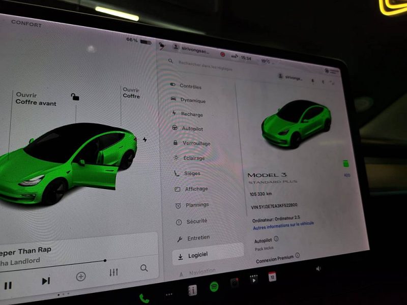 TESLA MODEL 3 275CH STANDARD PLUS / AUTOPILOT / SIEGES CHAUFFANTS