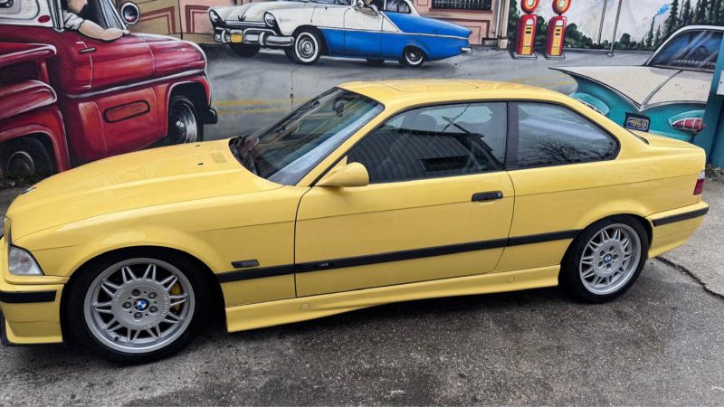 BMW M3 3.0 jaune Dakar reprise possible