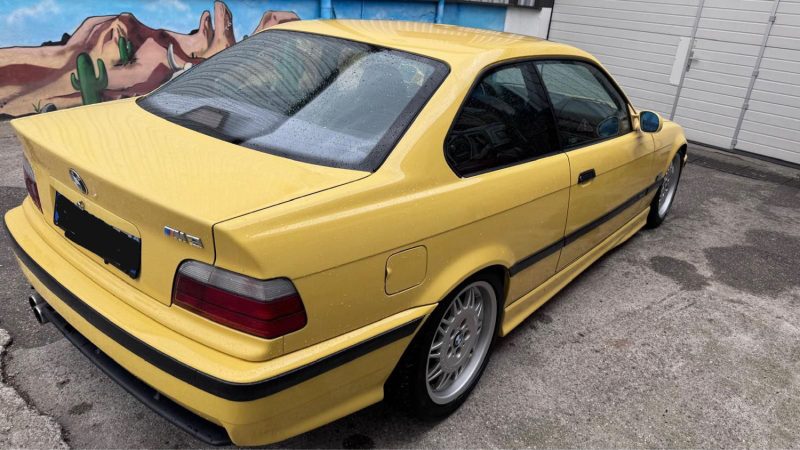 BMW M3 3.0 jaune Dakar reprise possible