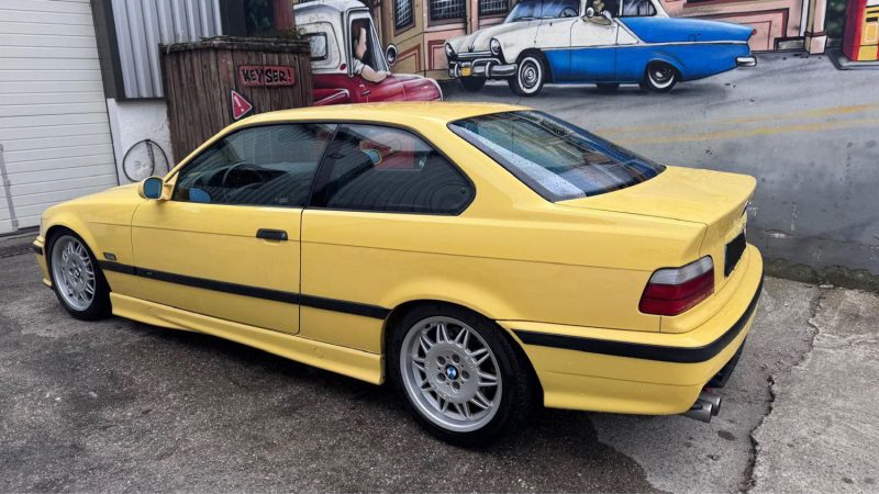 BMW M3 3.0 jaune Dakar reprise possible