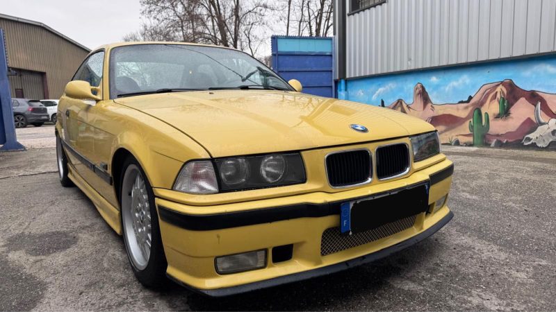 BMW M3 3.0 jaune Dakar reprise possible