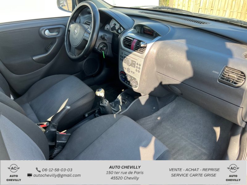 OPEL CORSA 1.2i - 16V 80 CH Clim/Garantie 3 Mois