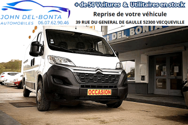 CITROEN JUMPER 2018 1ERE MAIN AVEC PUPITRE PORTE VERRE GALERIE 