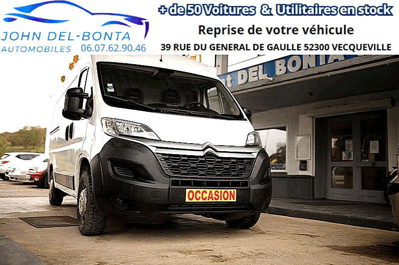 CITROEN JUMPER 2018 1ERE MAIN AVEC PUPITRE PORTE VERRE GALERIE 