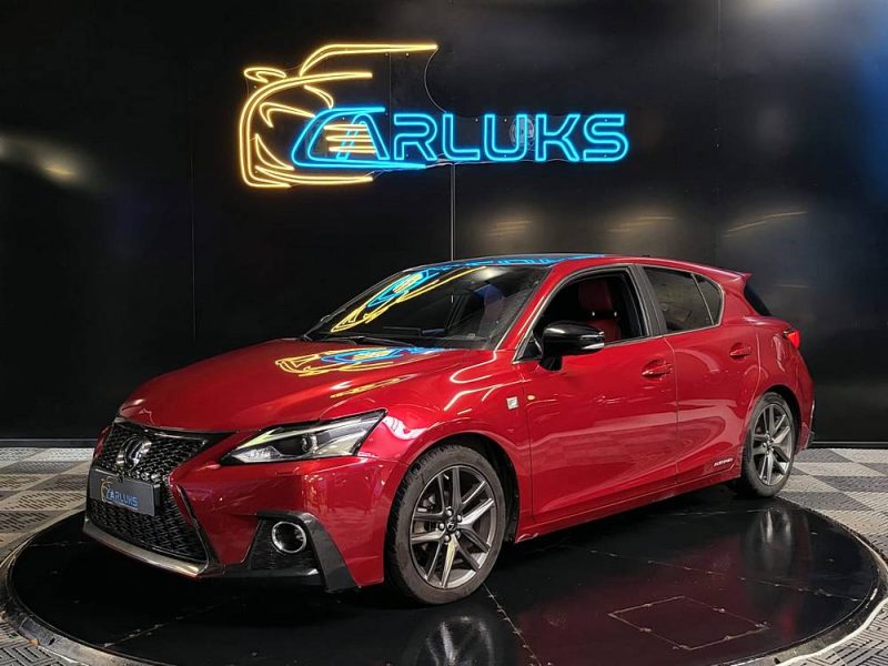 LEXUS CT200H 1.8VTI 136CHV HYBRID / SUIVI LEXUS / CAMERA RECUL / CARPLAY / KEYLESS / MODES DE CONDUI