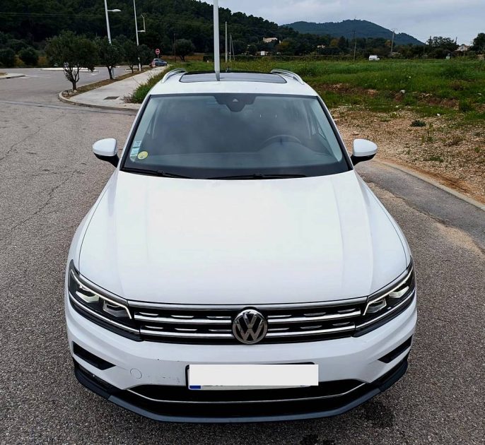 Volkswagen TIGUAN 2.0 TDI 150CH CARAT DSG7 2018 4x4, SUV, Blanc, 8 cv, 5 portes, 5P, garantie 3 mois