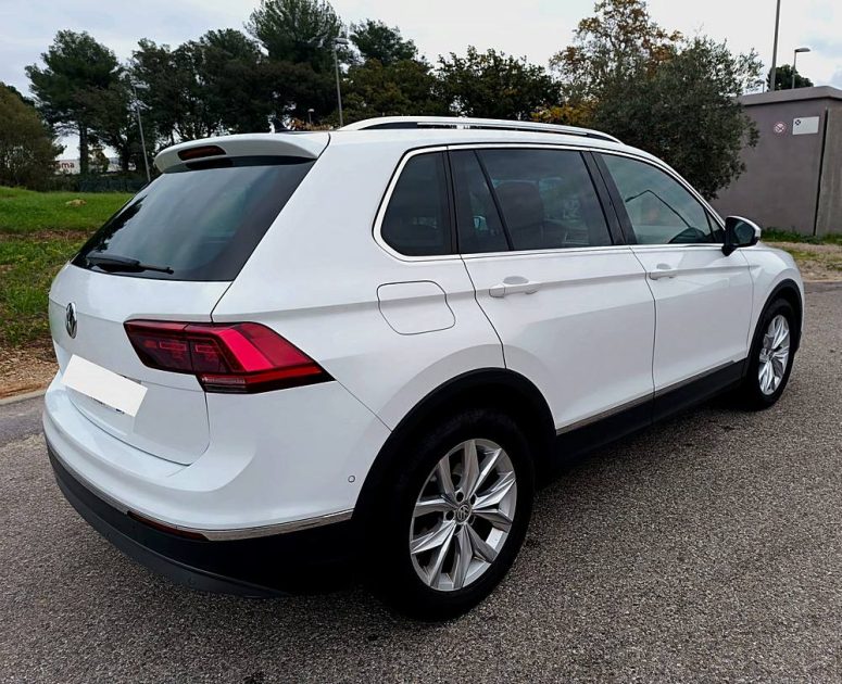 Volkswagen TIGUAN 2.0 TDI 150CH CARAT DSG7 2018 4x4, SUV, Blanc, 8 cv, 5 portes, 5P, garantie 3 mois
