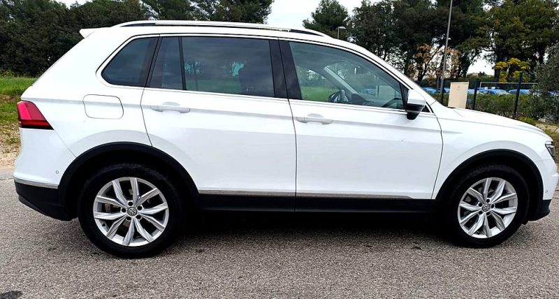 Volkswagen TIGUAN 2.0 TDI 150CH CARAT DSG7 2018 4x4, SUV, Blanc, 8 cv, 5 portes, 5P, garantie 3 mois