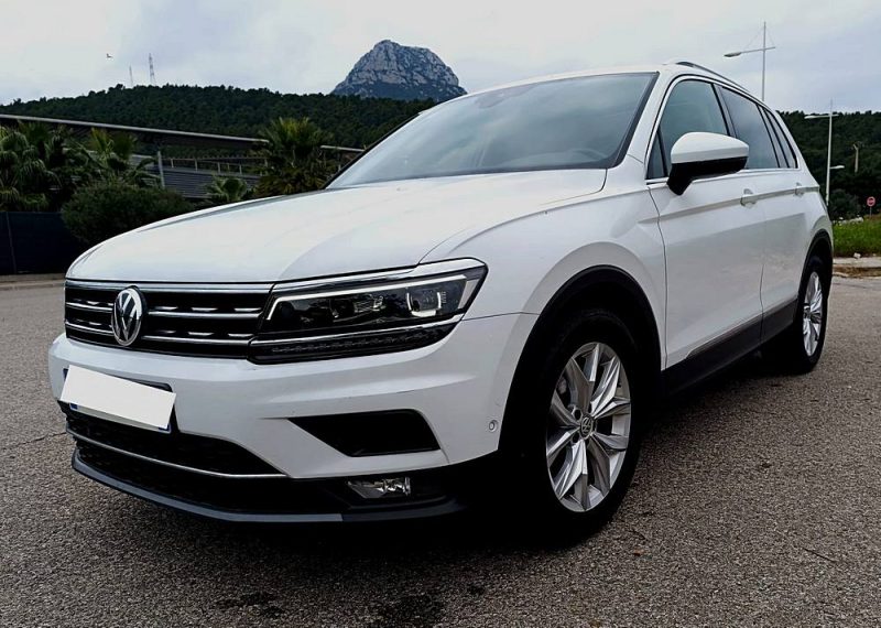 Volkswagen TIGUAN 2.0 TDI 150CH CARAT DSG7 2018 4x4, SUV, Blanc, 8 cv, 5 portes, 5P, garantie 3 mois