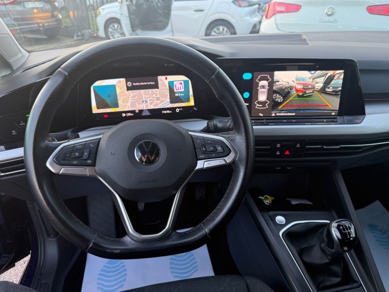 VOLKSWAGEN GOLF 8  1.0 TSI 110CH LIFE GARANTIE 12 MOIS 