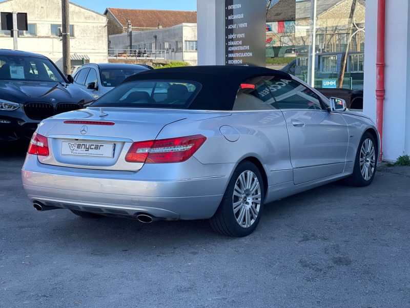 MERCEDES CLASSE E (207) Cabriolet 300 3.5 V6 24V 7G-TRONIC BLUE EFFICEINCY 252 ch GARANTIE 6 MOIS