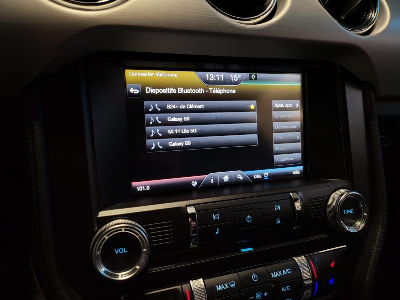 FORD MUSTANG FASTBACK GT 5.0 V8 BVM6 422cv / SUIVI COMPLET FORD / LIGNE INOX AVEC CLAPET / PACK BLAC