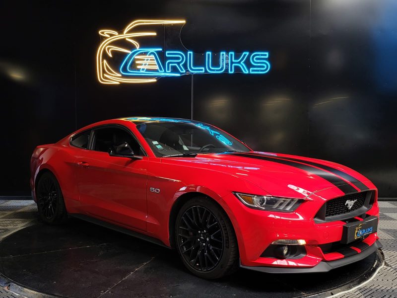 FORD MUSTANG FASTBACK GT 5.0 V8 BVM6 422cv / SUIVI COMPLET FORD / LIGNE INOX AVEC CLAPET / PACK BLAC