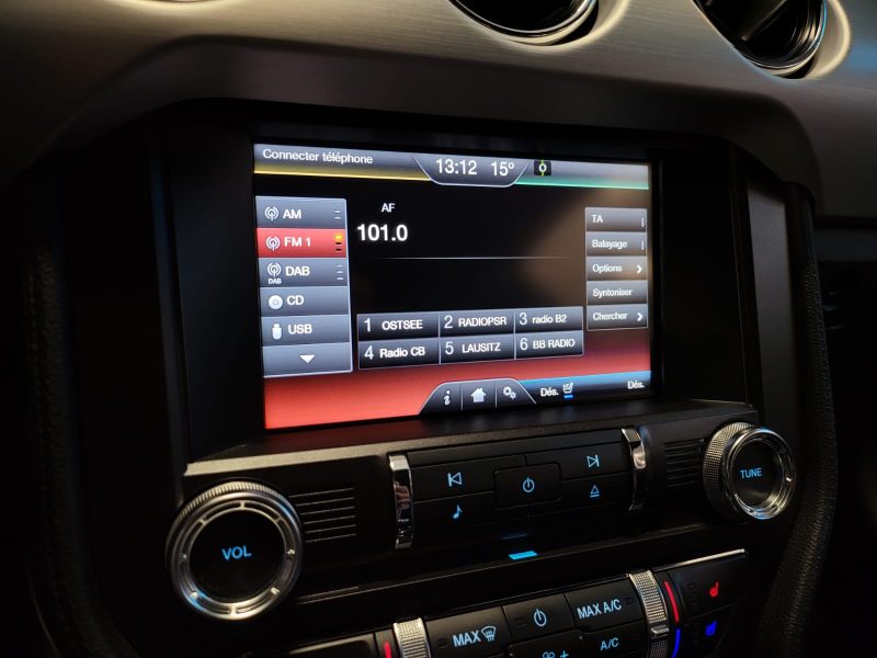 FORD MUSTANG FASTBACK GT 5.0 V8 BVM6 422cv / SUIVI COMPLET FORD / LIGNE INOX AVEC CLAPET / PACK BLAC