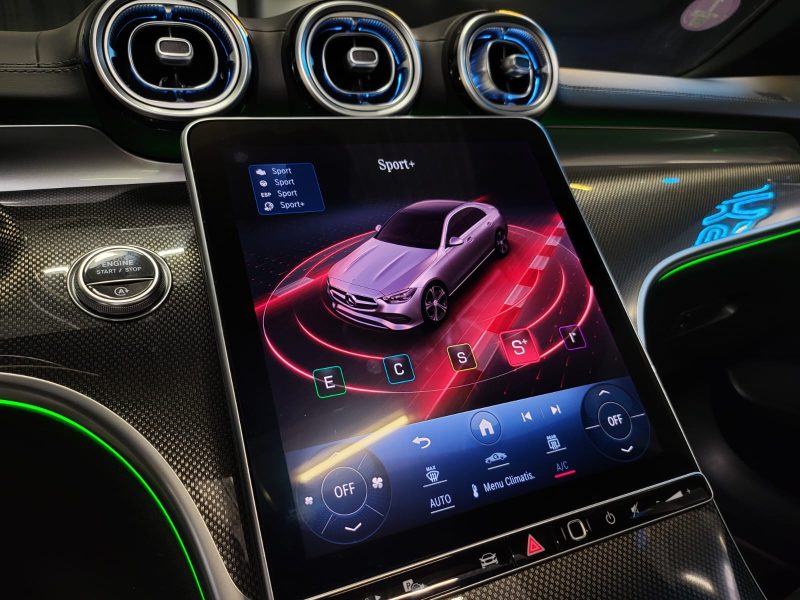 MERCEDES CLASSE C 200 1.5 204CV 9G-TRONIC AMG LINE / TOIT OUVRANT + CAMERA 360° + SIEGES ELECTRIQUE 