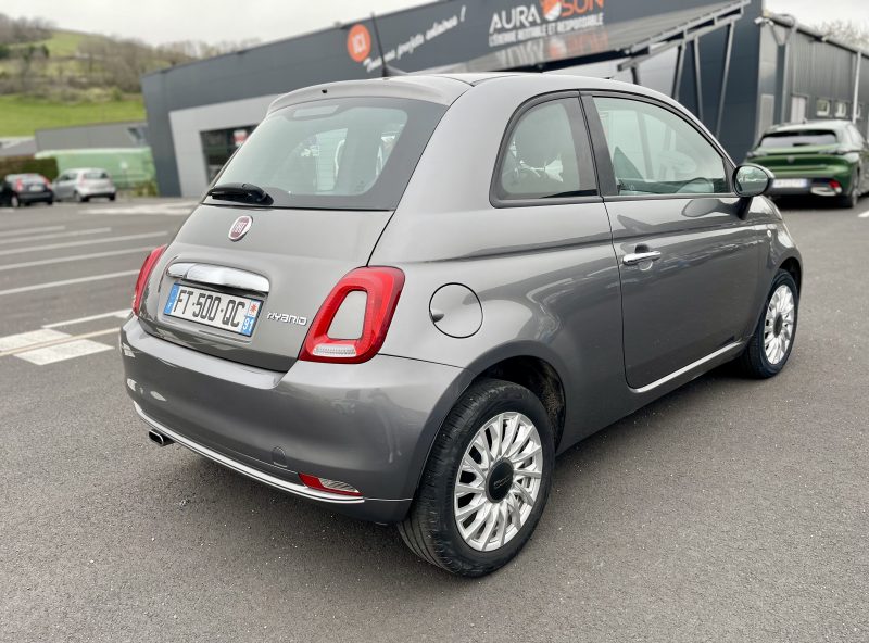 FIAT 500 1.0 70ch BSG S&S Lounge - 27 500 KM - Garantie 12 mois