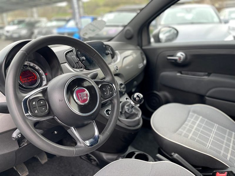 FIAT 500 1.0 70ch BSG S&S Lounge - 27 500 KM - Garantie 12 mois