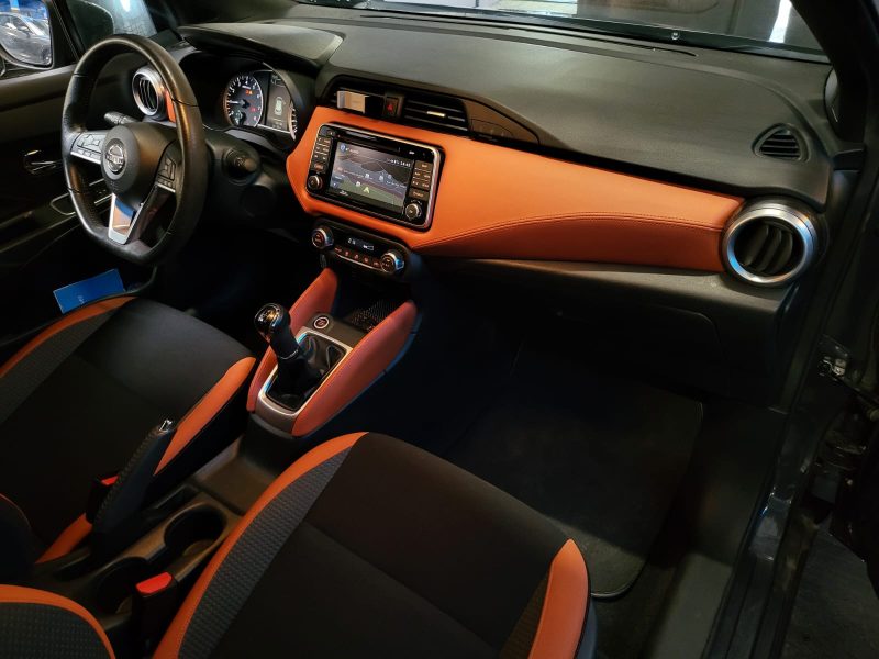 NISSAN MICRA TCE 90CV TEKNA / CAMERA 360 / KEYLESS / ANGLE MORT / FRANCHISSEMENT LIGNE BLANCHE 
