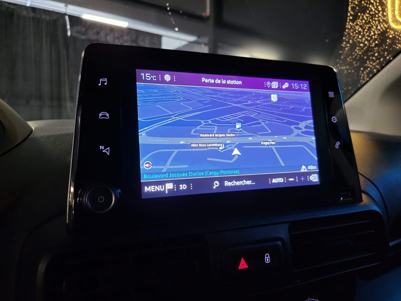 PEUGEOT PARTNER 1.5 BLUEHDI 130CV / ASPHALT / CAMERA / ANGLE MORT / CARPLAY / KEYLESS / 