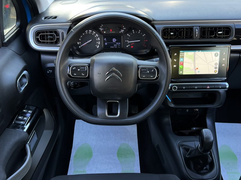 CITROEN C3 III FEEL 1.2 82 Cv 1ERE MAIN / APPLE & ANDROID TOIT PANORAMIQUE Crit Air1 - GARANTIE 1 AN
