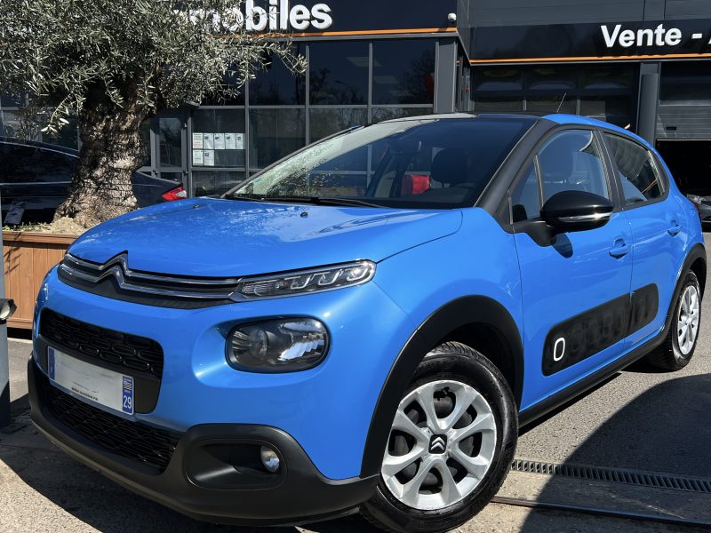 CITROEN C3 III FEEL 1.2 82 Cv 1ERE MAIN / APPLE & ANDROID TOIT PANORAMIQUE Crit Air1 - GARANTIE 1 AN