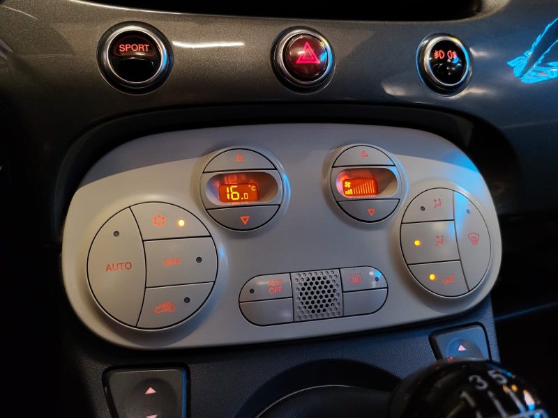 FIAT 500 SPORT 1.4i 100cv BVM6 PACK S TOIT OUVRANT / CLIM AUTO / RADARS DE RECUL / CARPLAY / CUIR