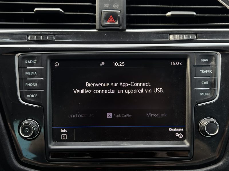 VOLKSWAGEN TIGUAN II CARAT 2.0 TDI 150 Cv 1ERE MAIN / TOIT OUVRANT APPLE & ANDROID - GARANTIE 1 AN