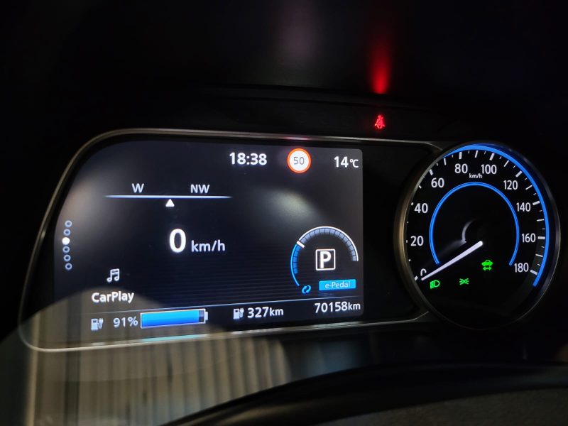 NISSAN LEAF 218cv TEKNA / CARPLAY / SIEGES CHAUFFANTS / CAMERA 360° / VOLANT CHAUFFANT / ACC /