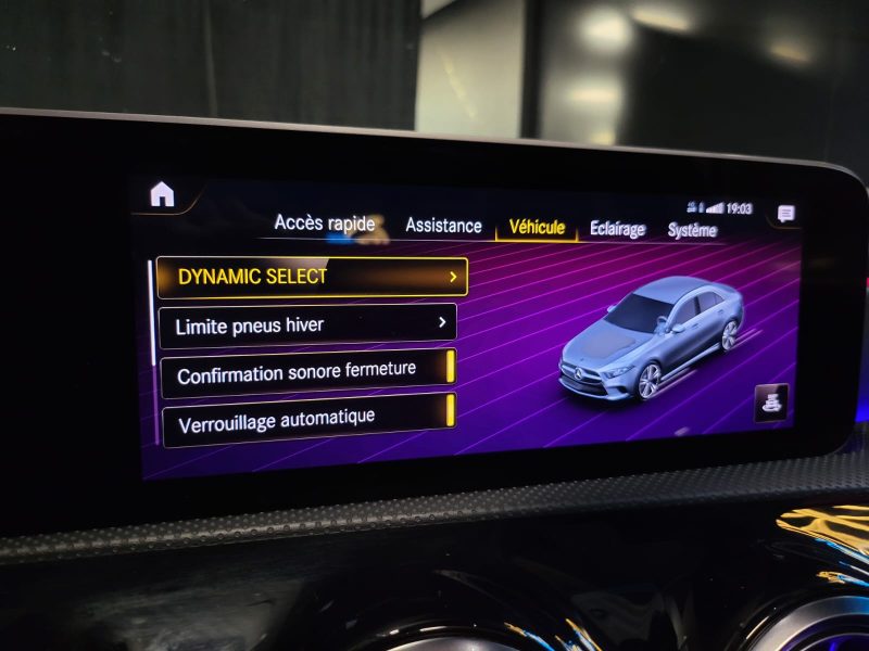  MERCEDES CLASSE A BERLINE 220d 190cv 2.0 AMG LINE 8G-DCT / TOIT OUVRANT + JANTES 19 ' + PARK ASSIST