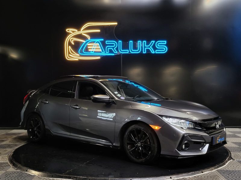 HONDA CIVIC 1.0 VTEC 127 CV SPORT LINE / TOIT OUVRANT / SIEGES CHAUFFANTS / CAMERA DE RECUL / ANGLE 