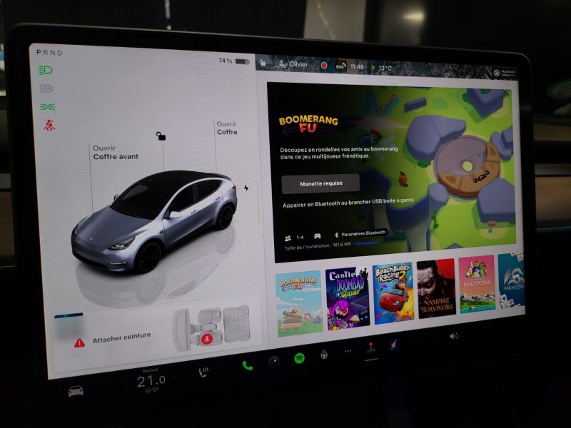 TESLA MODEL Y PERFORMANCE 534cv DualMotor AWD VOLANT CHAUFF / ATTELAGE / SIEGES CHAUFF AV + AR