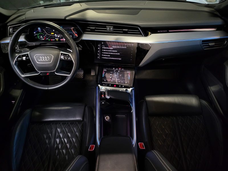 AUDI E-TRON 50 313cv  QUATTRO SPORTBACK S-LINE TOIT OUVRANT / B&O / 360° / CUIR DIAMANT ELECT 