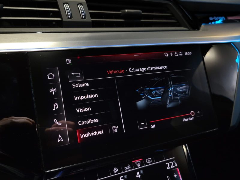 AUDI E-TRON 50 313cv  QUATTRO SPORTBACK S-LINE TOIT OUVRANT / B&O / 360° / CUIR DIAMANT ELECT 