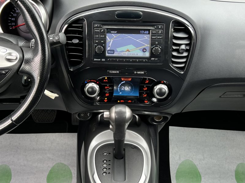 NISSAN JUKE 1.6 117 Cv BOITE AUTOMATIQUE GPS CAMERA RECUL BLUETOOTH CRIT AIR 1 - GARANTIE 1 AN