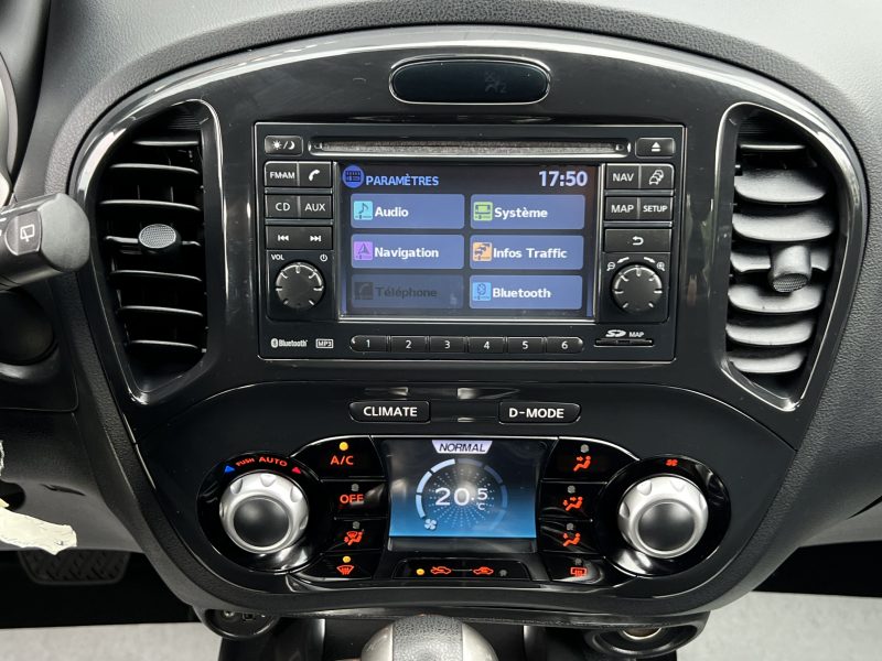 NISSAN JUKE 1.6 117 Cv BOITE AUTOMATIQUE GPS CAMERA RECUL BLUETOOTH CRIT AIR 1 - GARANTIE 1 AN