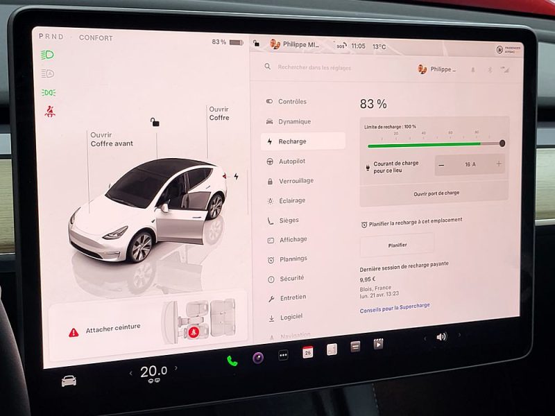 TESLA MODEL Y 300cv Standard Propulsion Boîte Auto 1ère Main