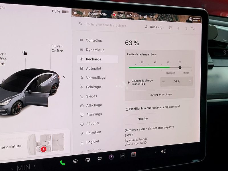 TESLA MODEL 3 465cv Performance Grande Autonomie AWD Boîte Auto