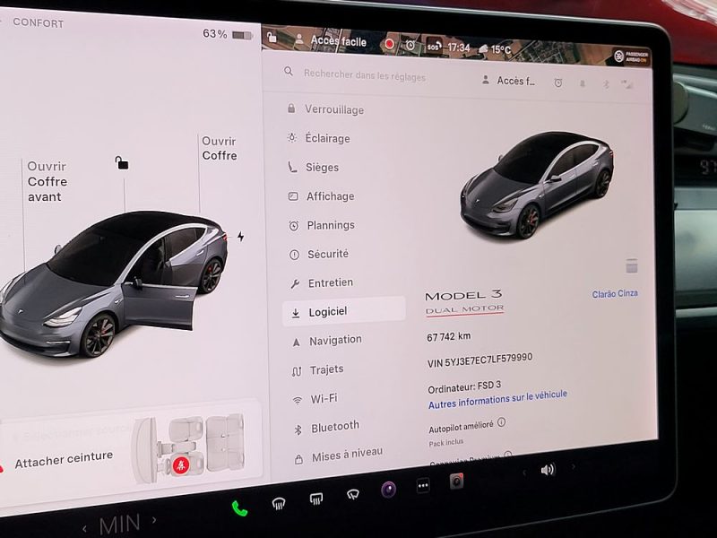TESLA MODEL 3 465cv Performance Grande Autonomie AWD Boîte Auto