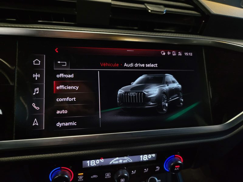 AUDI Q3 35 TFSI 150cv S LINE / SUIVI AUDI / CARPLAY SANS FIL / VIRTUAL COCKPIT / LUMIERE D'AMBIANCE 