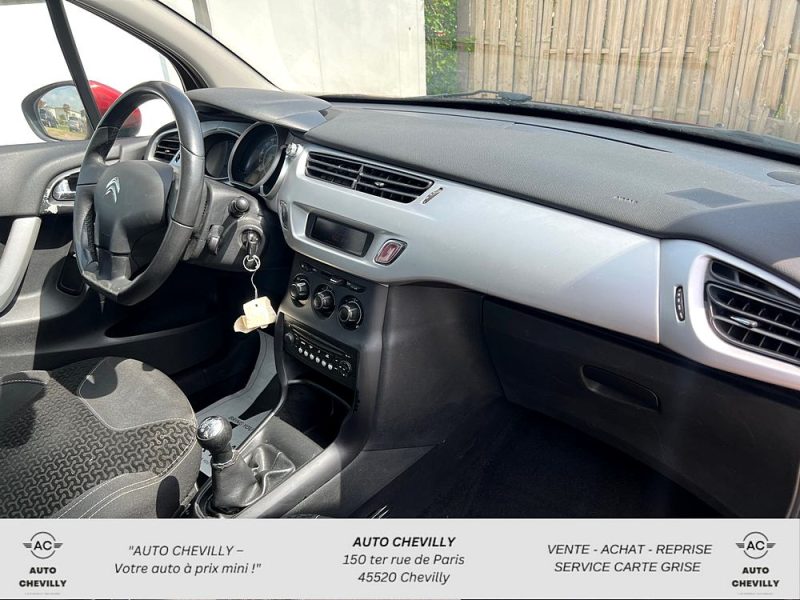 CITROEN C3 1.4i 75 ch Clim/Régulateur/Toit Zenith/Rappel Airbag OK