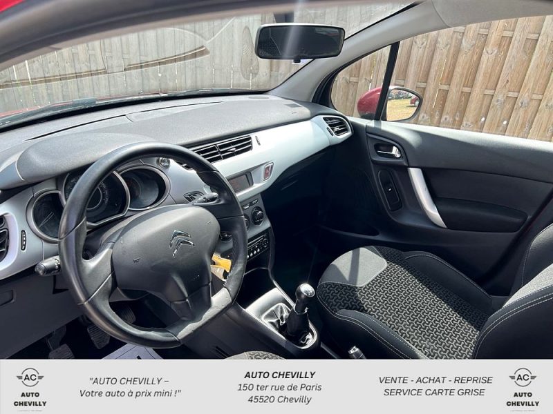 CITROEN C3 1.4i 75 ch Clim/Régulateur/Toit Zenith/Rappel Airbag OK