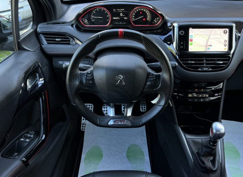 PEUGEOT 208 GTI PHASE 2 1.6 THP 208 APPLE CARPLAY & ANDROID CAMERA RECUL TOIT PANO - GARANTIE 1 AN
