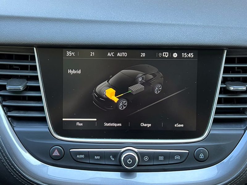 OPEL GRANDLAND X ELEGANCE 1.6 HYBRID 225 Cv APPLE CARPLAY 1 ANDROID CAMERA CRIT AIR 1 - GARANTIE 1 A