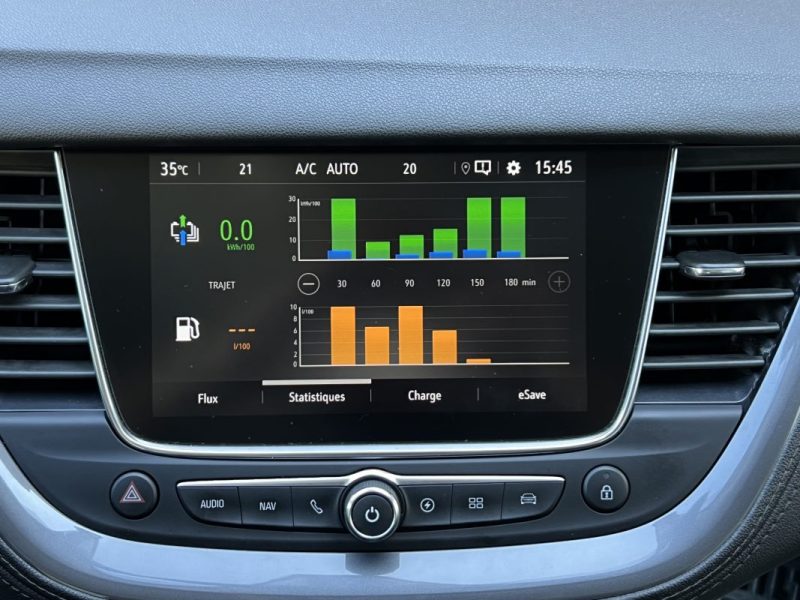 OPEL GRANDLAND X ELEGANCE 1.6 HYBRID 225 Cv APPLE CARPLAY 1 ANDROID CAMERA CRIT AIR 1 - GARANTIE 1 A