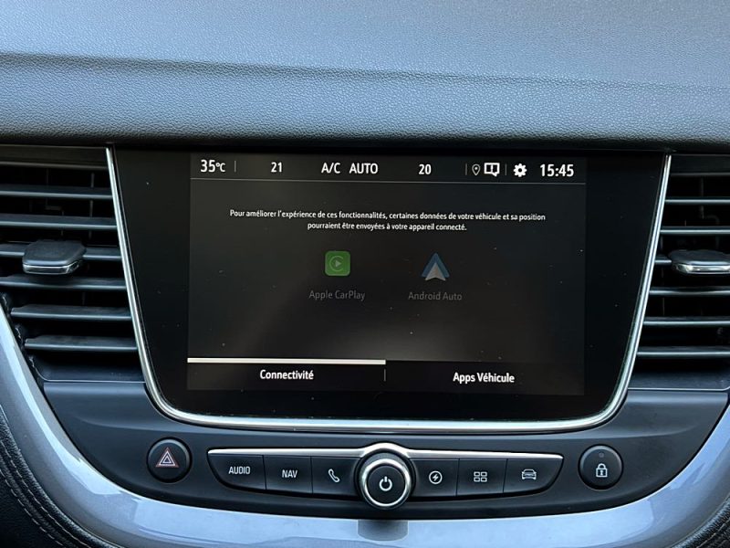 OPEL GRANDLAND X ELEGANCE 1.6 HYBRID 225 Cv APPLE CARPLAY 1 ANDROID CAMERA CRIT AIR 1 - GARANTIE 1 A