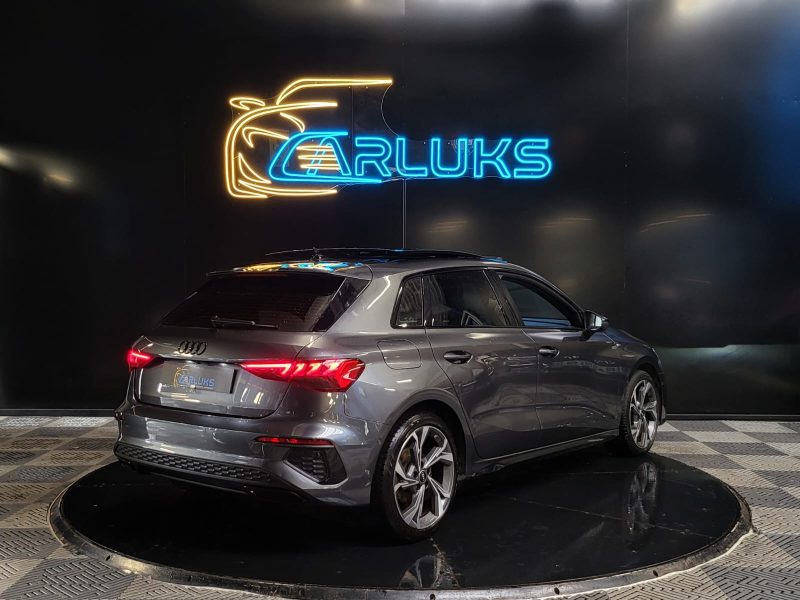 AUDI A3 SPORTBACK 35 TFSI 150cv S LINE / SUIVI AUDI / TOIT OUVRANT / CARPLAY SANS FIL / CAMERA DE RE