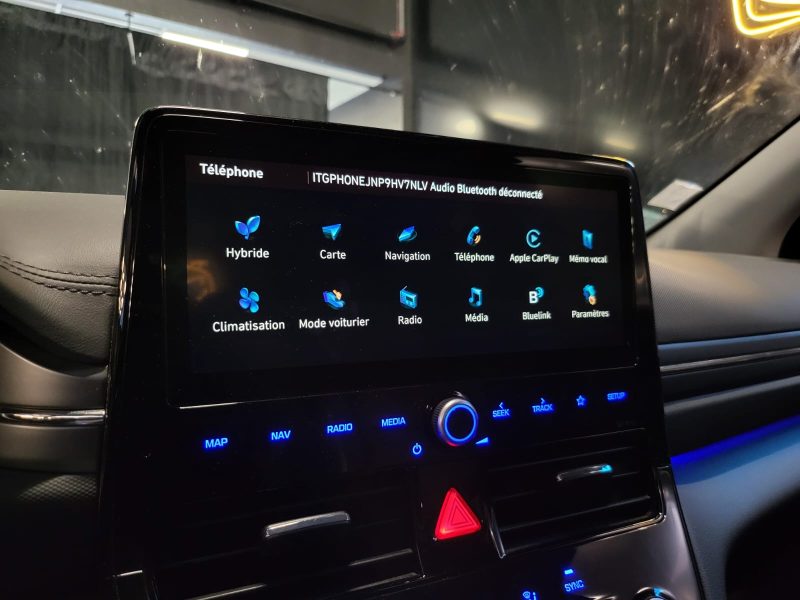 HYUNDAI IONIQ HYBRID 141cv EXECUTIVE / SIEGES ELECTRIQUES CHAUFFANTS & CLIMATISES / APPLE CARPLAY / 