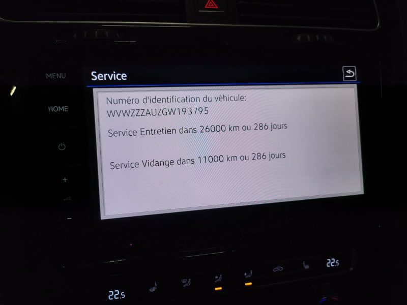 VOLKSWAGEN GOLF VII R 4MOTION 300cv / TOIT OUVRANT / SIEGE ELECTRIQUE / CARPLAY / DYNAUDIO / CAMERA