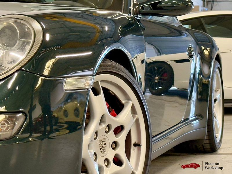 Porsche 911 (997.1) Targa 4S – 355 ch Tiptronic S | Vert Néphrite | Historique Complet Porsche